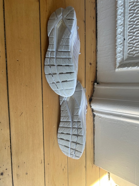 Hoka Women's Running Sneakers in Cream with Rose Gold Logo - Picture 6 of 8